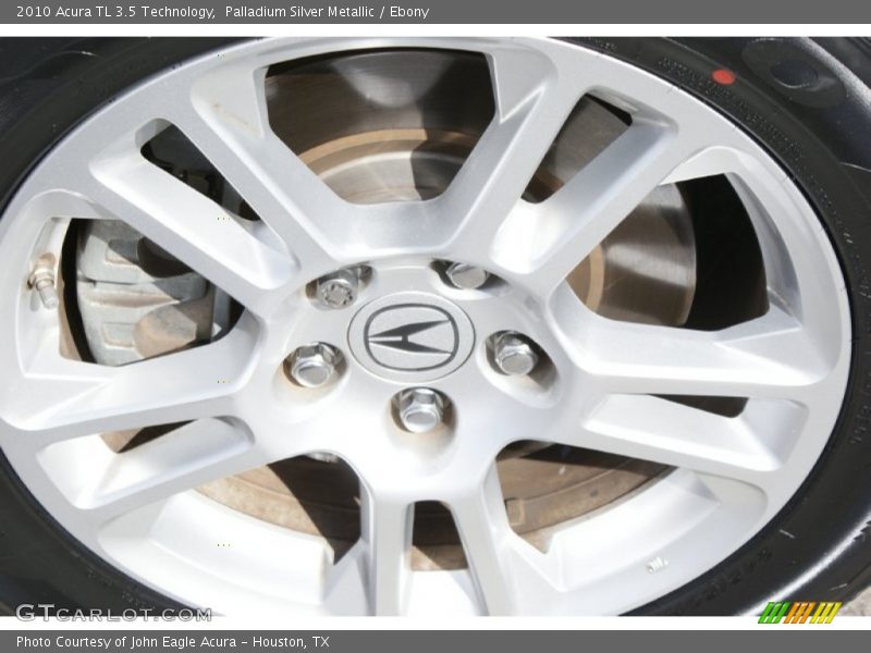 Palladium Silver Metallic / Ebony 2010 Acura TL 3.5 Technology