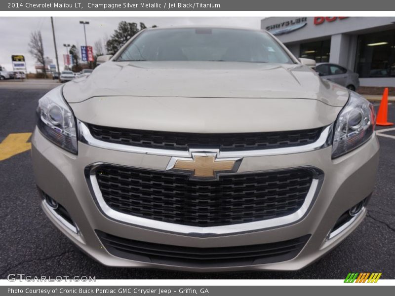 Champagne Silver Metallic / Jet Black/Titanium 2014 Chevrolet Malibu LT