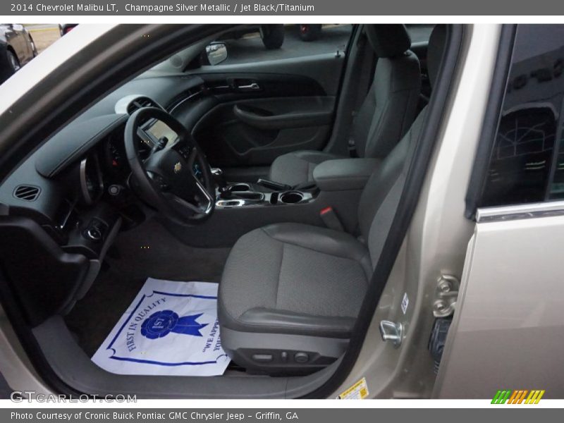 Champagne Silver Metallic / Jet Black/Titanium 2014 Chevrolet Malibu LT