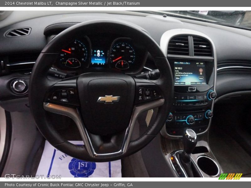 Champagne Silver Metallic / Jet Black/Titanium 2014 Chevrolet Malibu LT