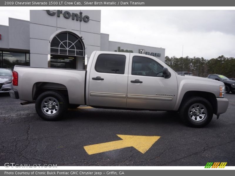 Silver Birch Metallic / Dark Titanium 2009 Chevrolet Silverado 1500 LT Crew Cab