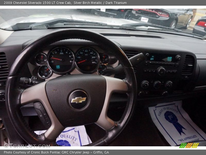 Silver Birch Metallic / Dark Titanium 2009 Chevrolet Silverado 1500 LT Crew Cab