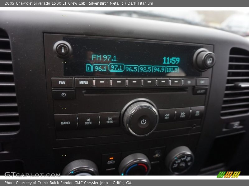 Silver Birch Metallic / Dark Titanium 2009 Chevrolet Silverado 1500 LT Crew Cab