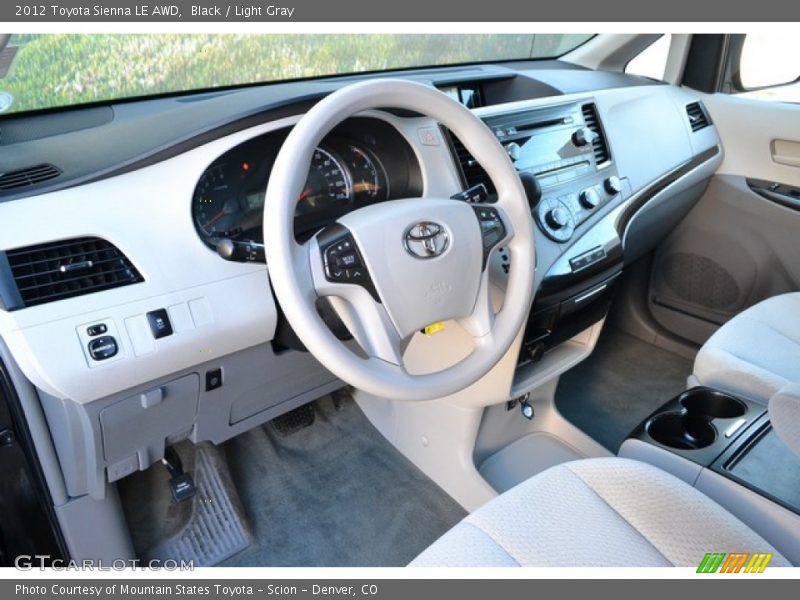 Black / Light Gray 2012 Toyota Sienna LE AWD