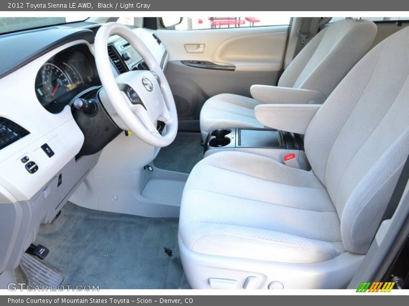Black / Light Gray 2012 Toyota Sienna LE AWD