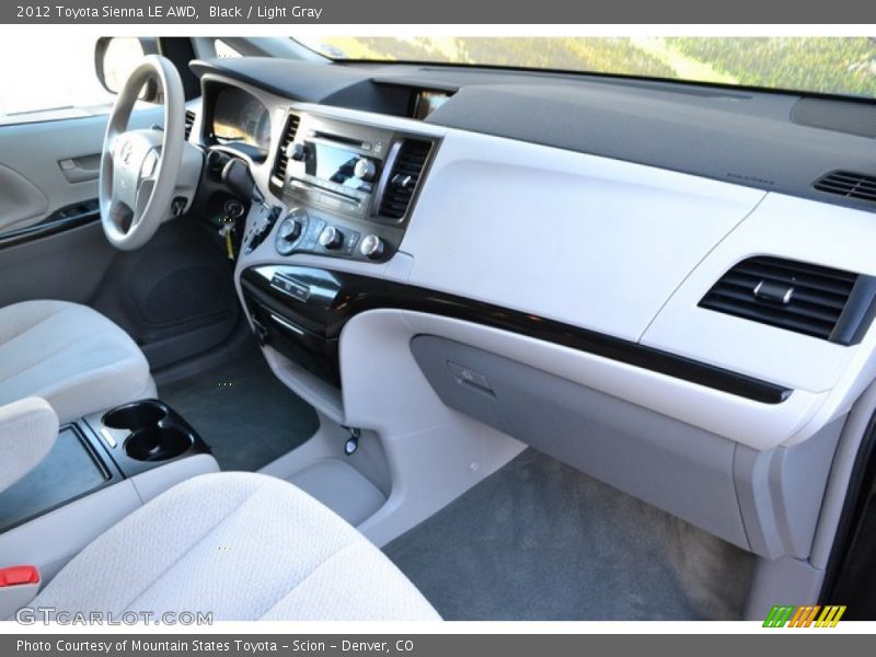 Black / Light Gray 2012 Toyota Sienna LE AWD