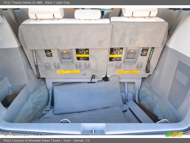 Black / Light Gray 2012 Toyota Sienna LE AWD
