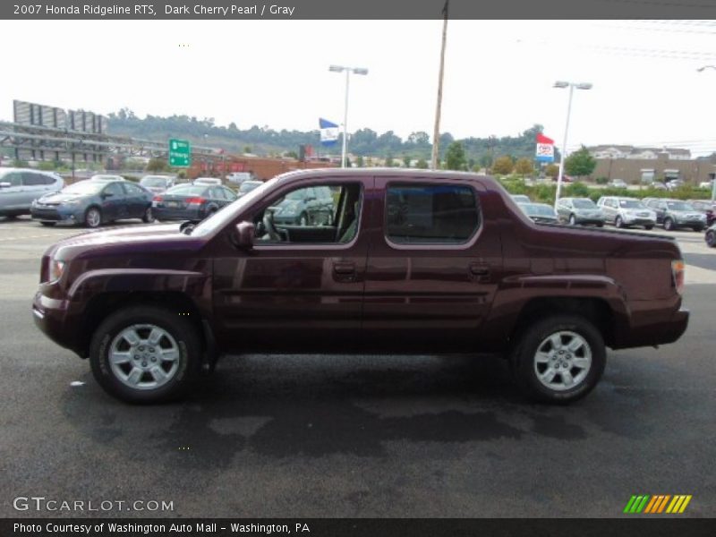 Dark Cherry Pearl / Gray 2007 Honda Ridgeline RTS