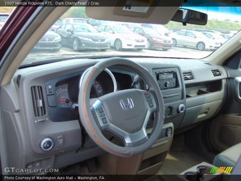 Dark Cherry Pearl / Gray 2007 Honda Ridgeline RTS