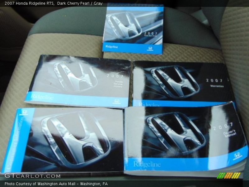 Dark Cherry Pearl / Gray 2007 Honda Ridgeline RTS