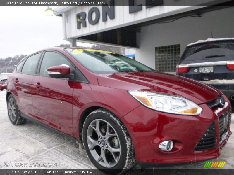 Ruby Red / Charcoal Black 2014 Ford Focus SE Hatchback