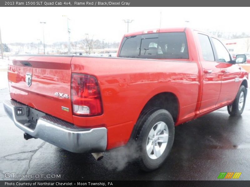Flame Red / Black/Diesel Gray 2013 Ram 1500 SLT Quad Cab 4x4