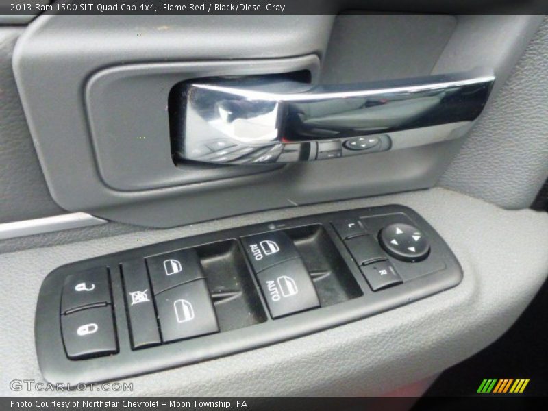 Flame Red / Black/Diesel Gray 2013 Ram 1500 SLT Quad Cab 4x4