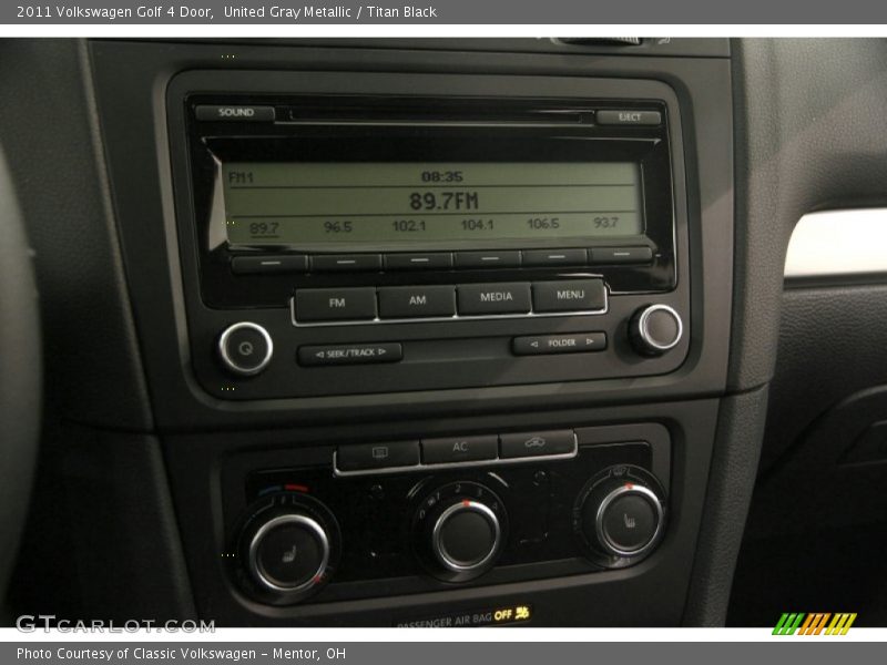 United Gray Metallic / Titan Black 2011 Volkswagen Golf 4 Door