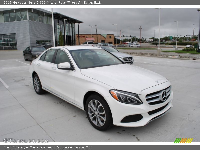 Polar White / Silk Beige/Black 2015 Mercedes-Benz C 300 4Matic