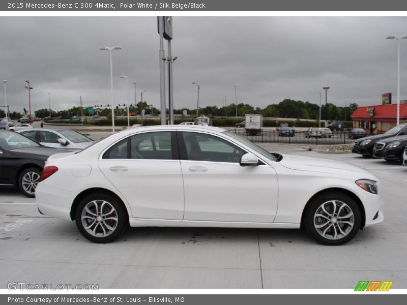 Polar White / Silk Beige/Black 2015 Mercedes-Benz C 300 4Matic