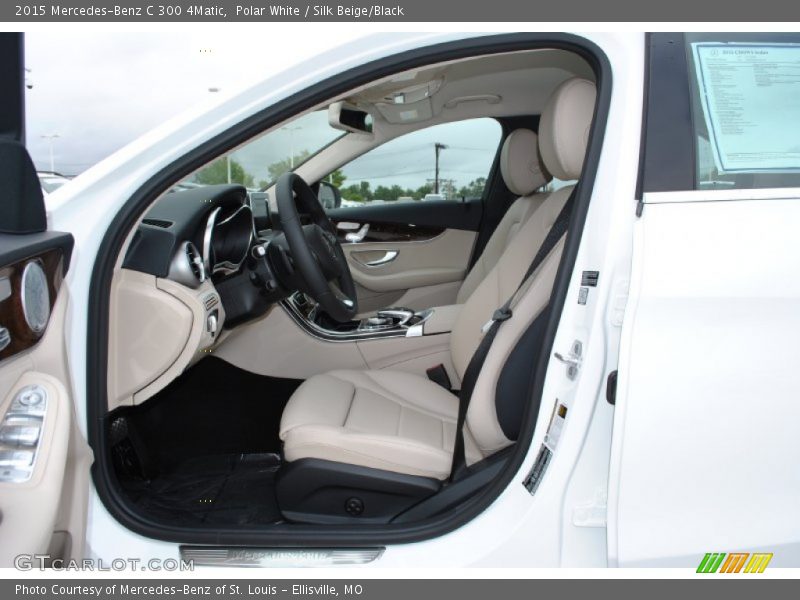 Polar White / Silk Beige/Black 2015 Mercedes-Benz C 300 4Matic
