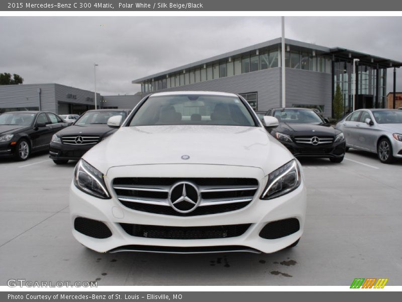 Polar White / Silk Beige/Black 2015 Mercedes-Benz C 300 4Matic