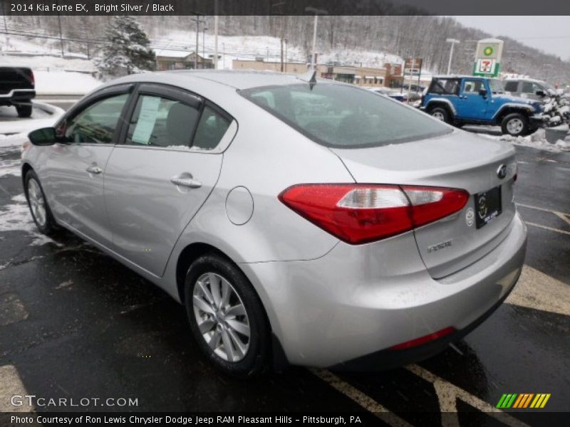 Bright Silver / Black 2014 Kia Forte EX