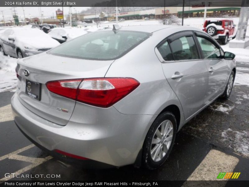 Bright Silver / Black 2014 Kia Forte EX