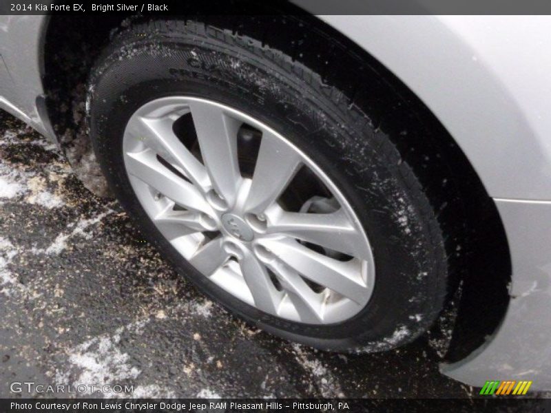 Bright Silver / Black 2014 Kia Forte EX