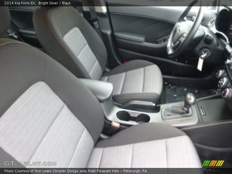 Bright Silver / Black 2014 Kia Forte EX