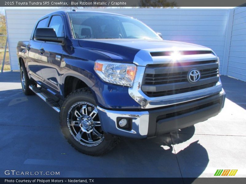 Blue Ribbon Metallic / Graphite 2015 Toyota Tundra SR5 CrewMax