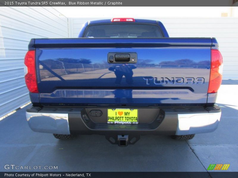 Blue Ribbon Metallic / Graphite 2015 Toyota Tundra SR5 CrewMax