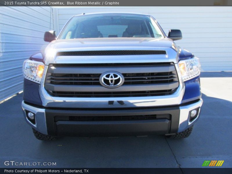 Blue Ribbon Metallic / Graphite 2015 Toyota Tundra SR5 CrewMax