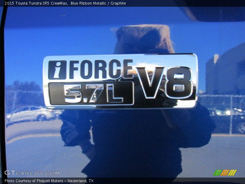 Blue Ribbon Metallic / Graphite 2015 Toyota Tundra SR5 CrewMax