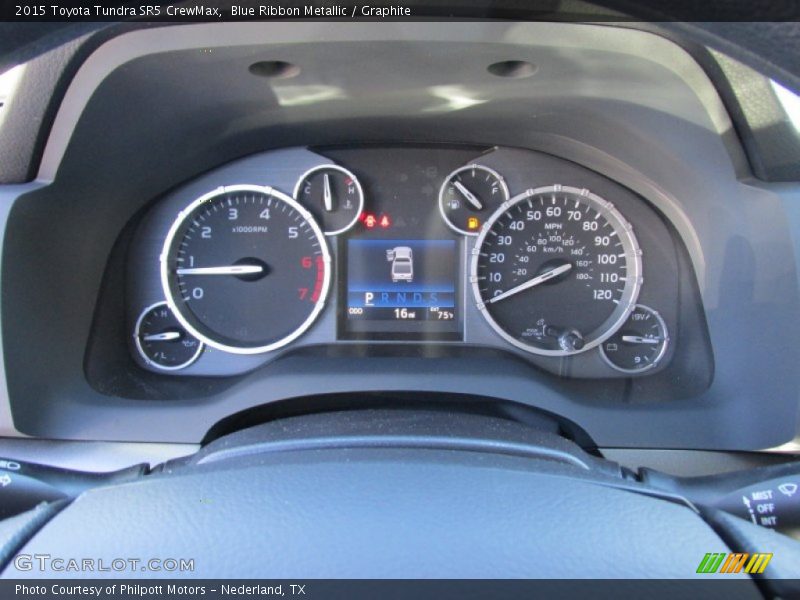 Blue Ribbon Metallic / Graphite 2015 Toyota Tundra SR5 CrewMax