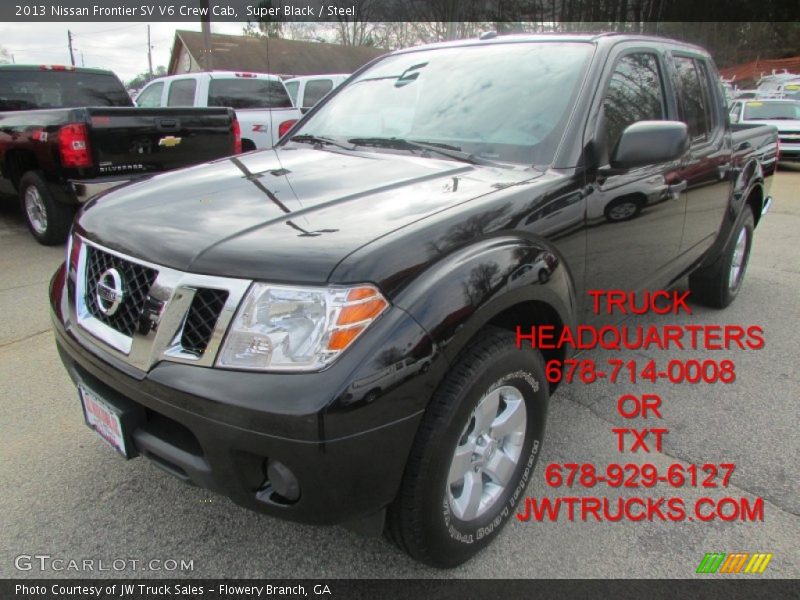 Super Black / Steel 2013 Nissan Frontier SV V6 Crew Cab