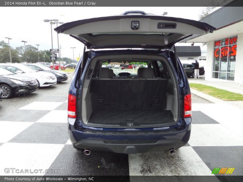 Obsidian Blue Pearl / Gray 2014 Honda Pilot EX-L