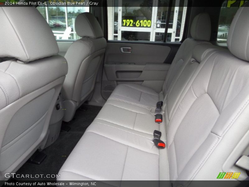 Obsidian Blue Pearl / Gray 2014 Honda Pilot EX-L