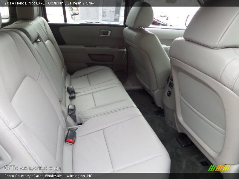Obsidian Blue Pearl / Gray 2014 Honda Pilot EX-L