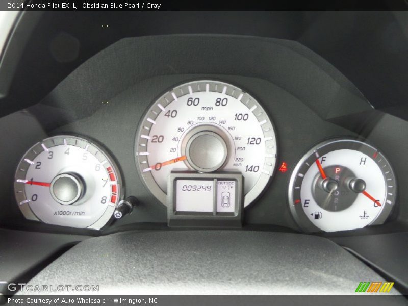 Obsidian Blue Pearl / Gray 2014 Honda Pilot EX-L