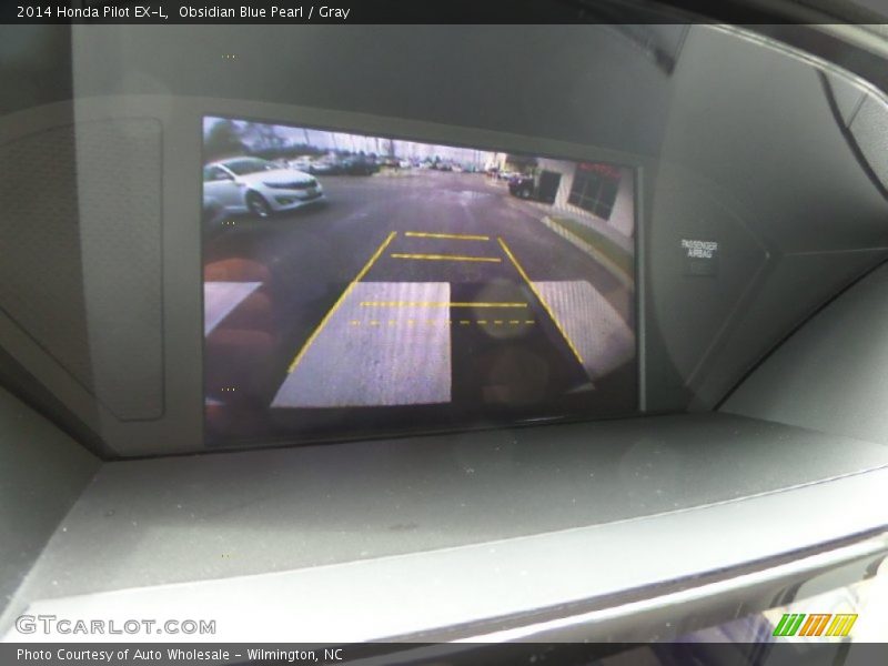 Obsidian Blue Pearl / Gray 2014 Honda Pilot EX-L