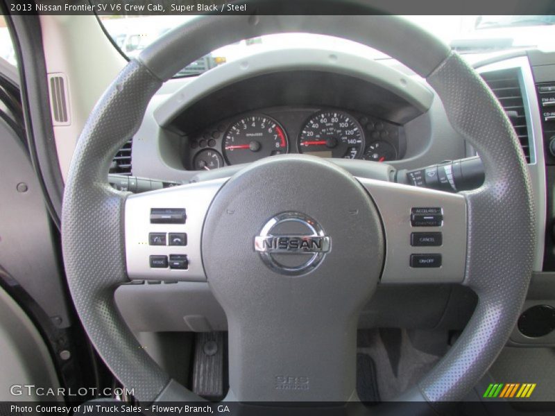 Super Black / Steel 2013 Nissan Frontier SV V6 Crew Cab