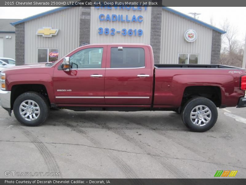 Deep Ruby Metallic / Jet Black 2015 Chevrolet Silverado 2500HD LTZ Crew Cab 4x4