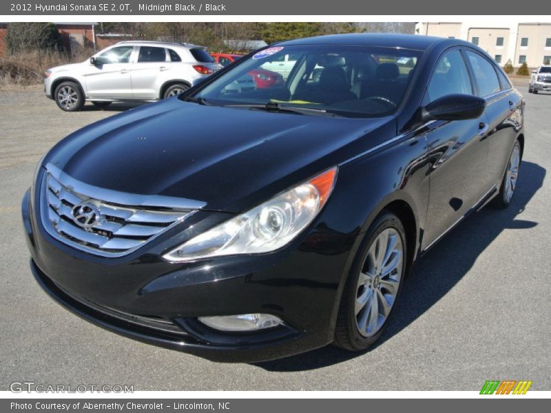 Midnight Black / Black 2012 Hyundai Sonata SE 2.0T