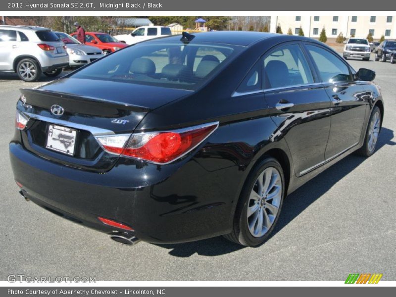 Midnight Black / Black 2012 Hyundai Sonata SE 2.0T