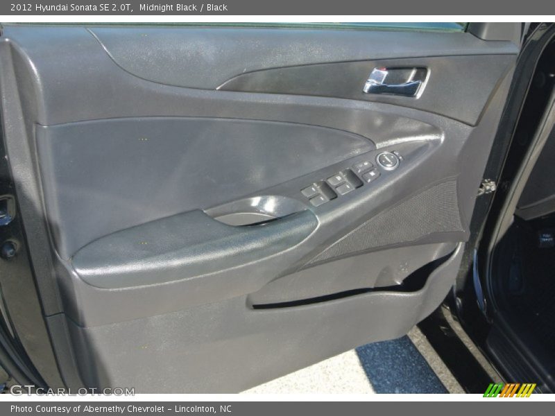 Midnight Black / Black 2012 Hyundai Sonata SE 2.0T