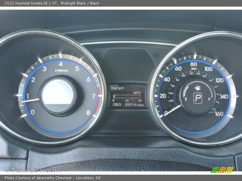 Midnight Black / Black 2012 Hyundai Sonata SE 2.0T