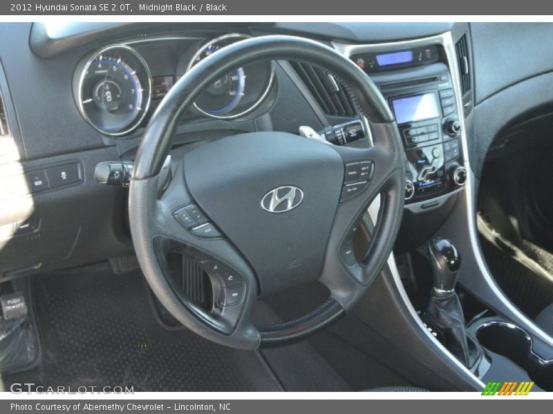 Midnight Black / Black 2012 Hyundai Sonata SE 2.0T