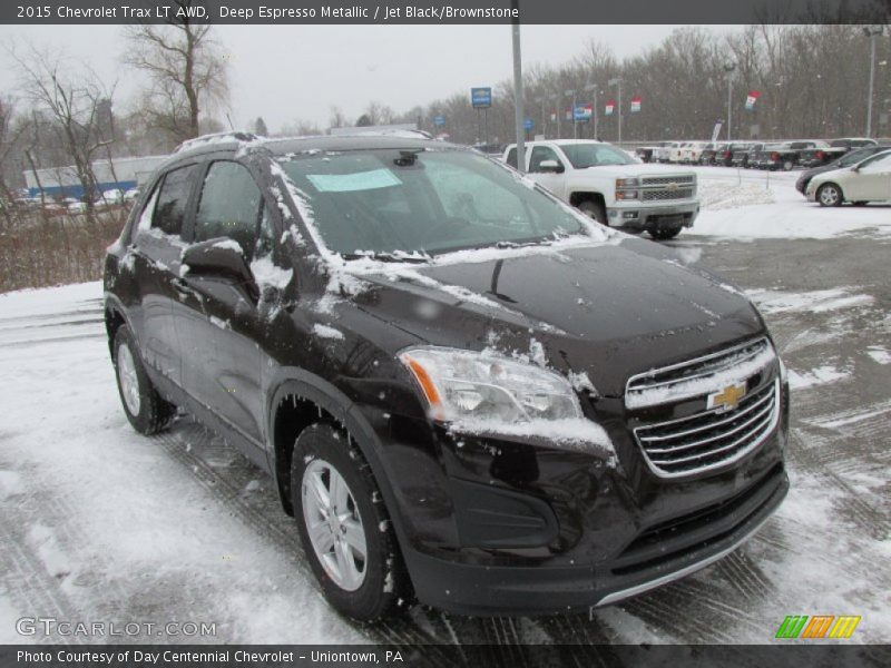 Deep Espresso Metallic / Jet Black/Brownstone 2015 Chevrolet Trax LT AWD