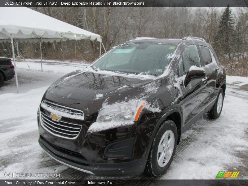 Deep Espresso Metallic / Jet Black/Brownstone 2015 Chevrolet Trax LT AWD