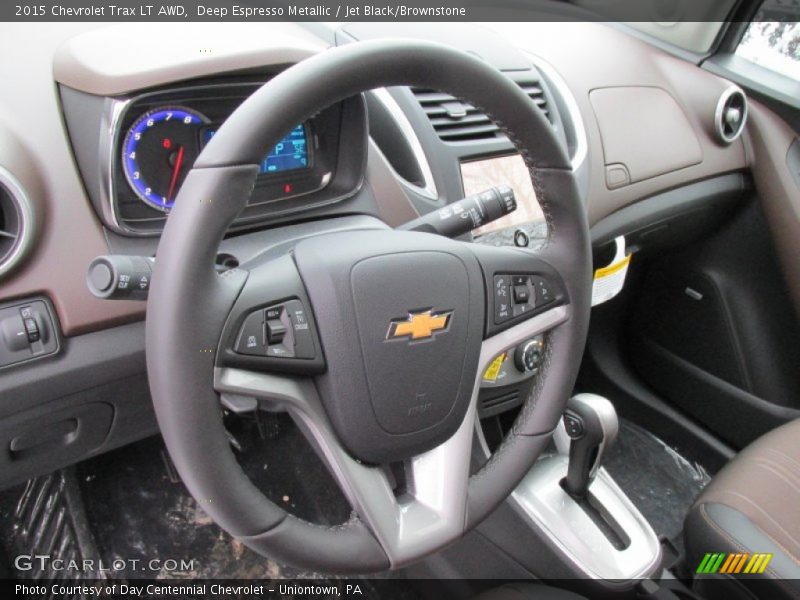 Deep Espresso Metallic / Jet Black/Brownstone 2015 Chevrolet Trax LT AWD