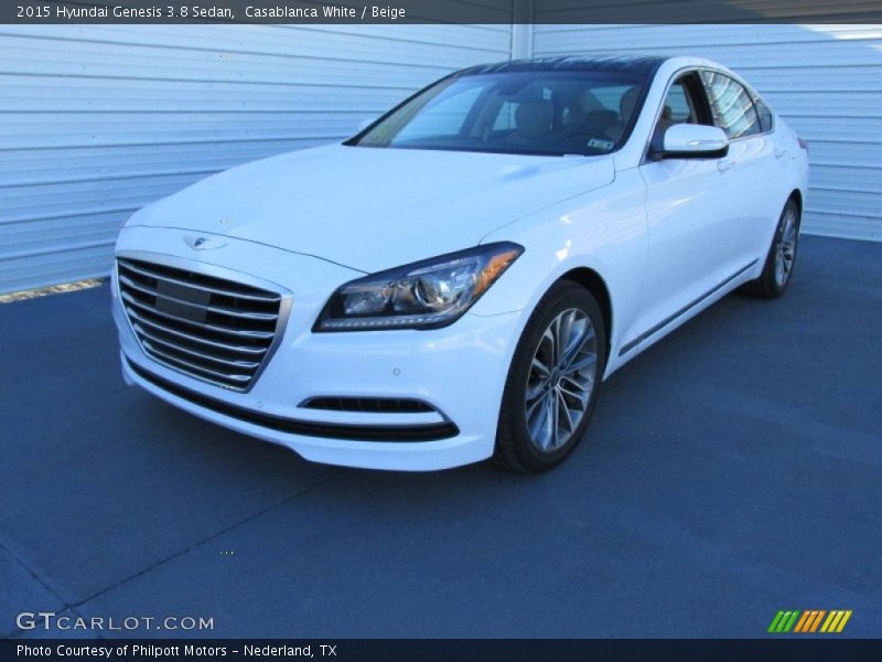 Casablanca White / Beige 2015 Hyundai Genesis 3.8 Sedan
