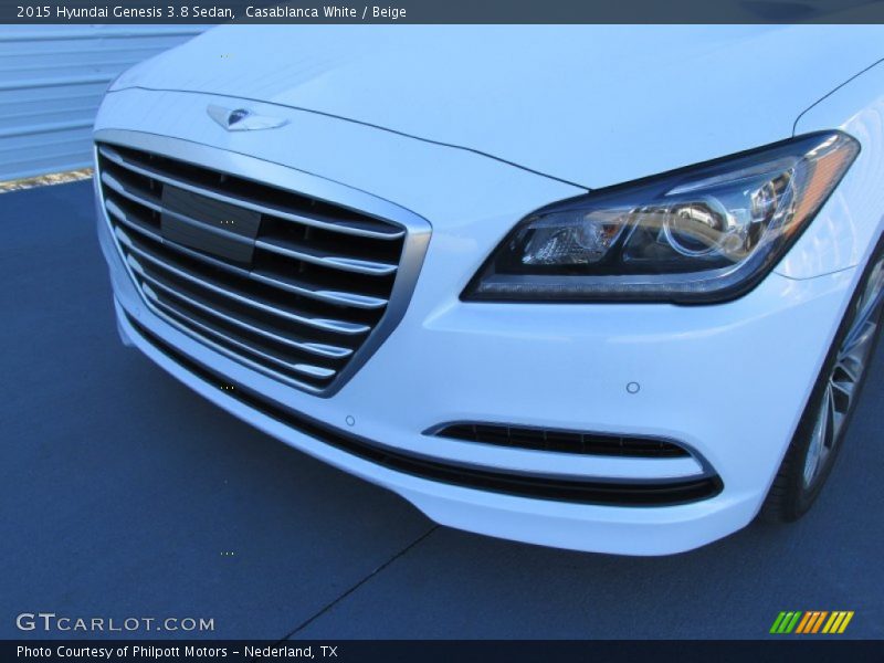 Casablanca White / Beige 2015 Hyundai Genesis 3.8 Sedan