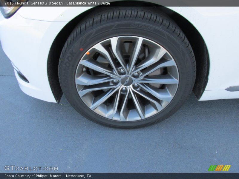 Casablanca White / Beige 2015 Hyundai Genesis 3.8 Sedan